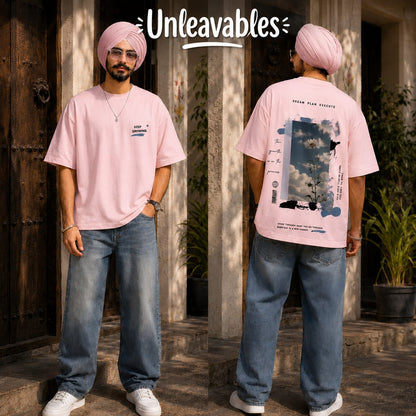 Unleavables Dream Plan Execute Oversized Graphic Unisex T-Shirt | Unleavables Streetwear Collection |  T-shirt for Men & Women