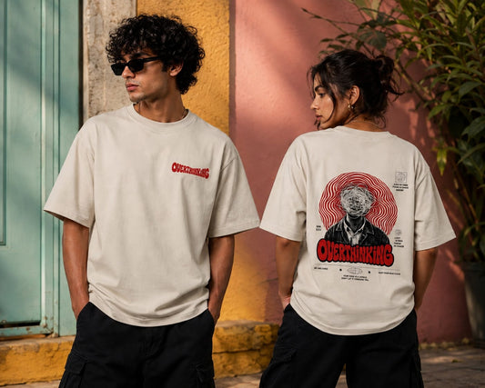 Oversized Graphic Overthinker T-shirt