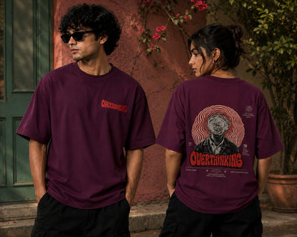 Oversized Graphic Overthinker T-shirt