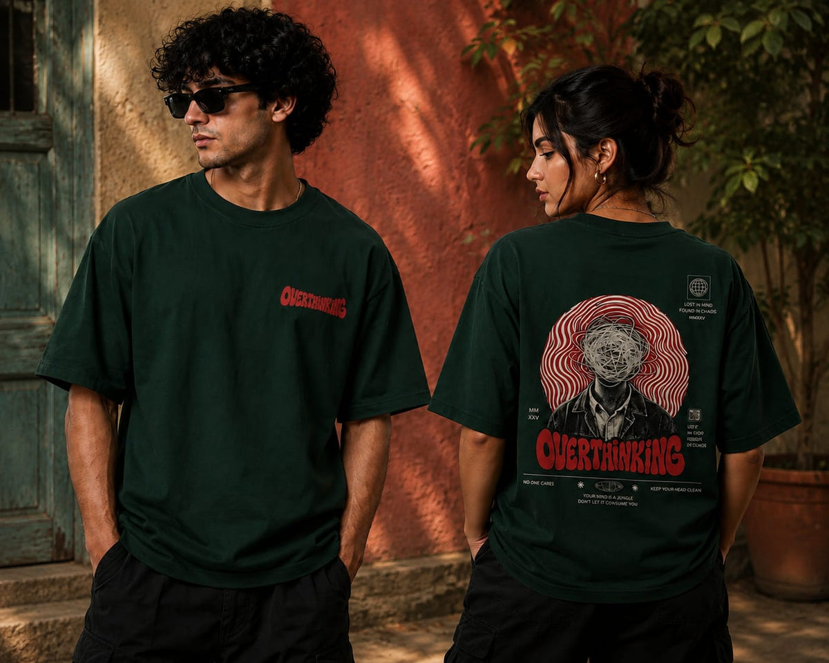 Oversized Graphic Overthinker T-shirt
