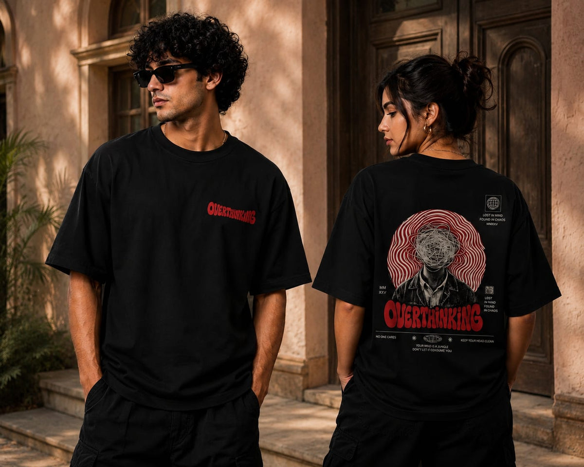 Oversized Graphic Overthinker T-shirt