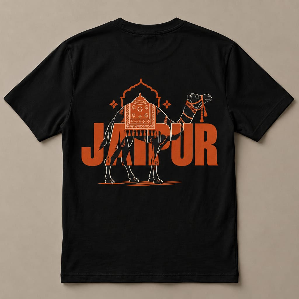 Jaipur Camel Heritage | Unisex Oversized Graphic T-Shirt