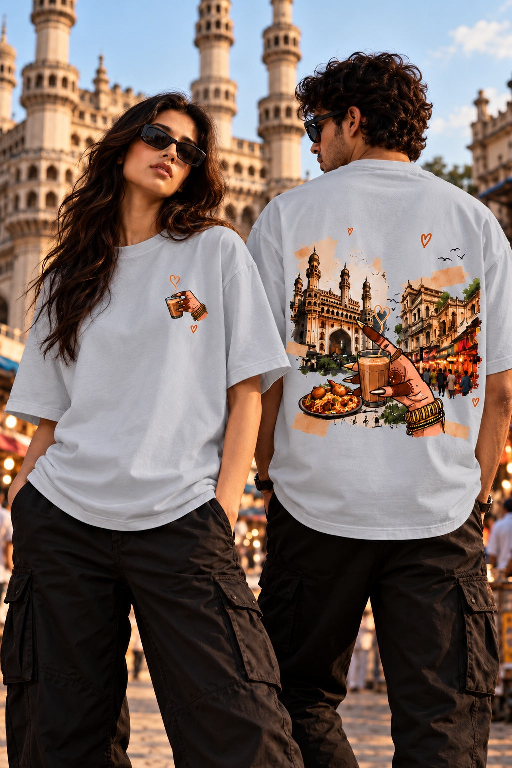 Oversized T-shirt | Chai Lover | 100% cotton | Aesthetic Trendy T-shirt