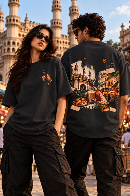Oversized T-shirt | Chai Lover | 100% cotton | Aesthetic Trendy T-shirt