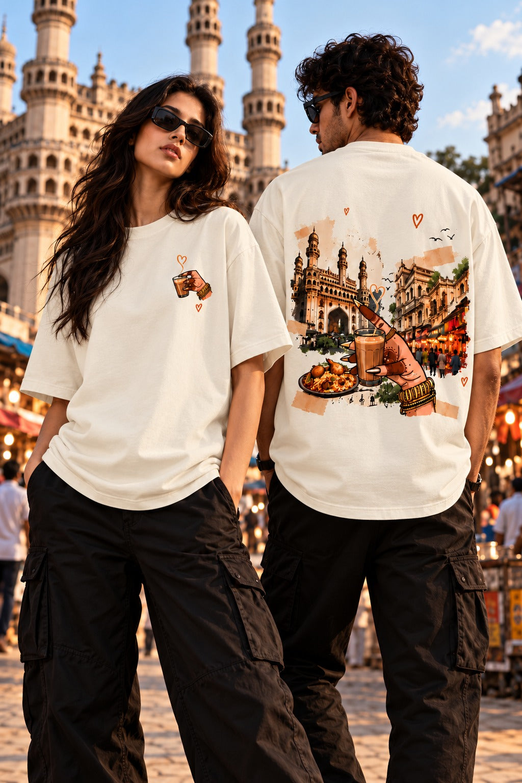 Oversized T-shirt | Chai Lover | 100% cotton | Aesthetic Trendy T-shirt