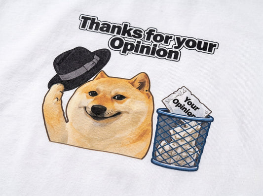 Thanks For Your Opinion | Cheems | Oversized T-Shirt