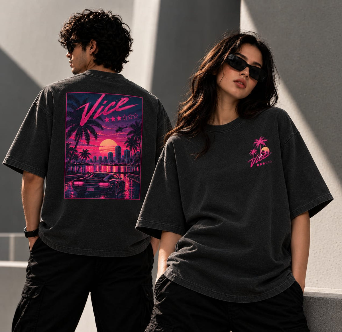 Oversized Gta Vc T-Shirt | Unisex Streetwear