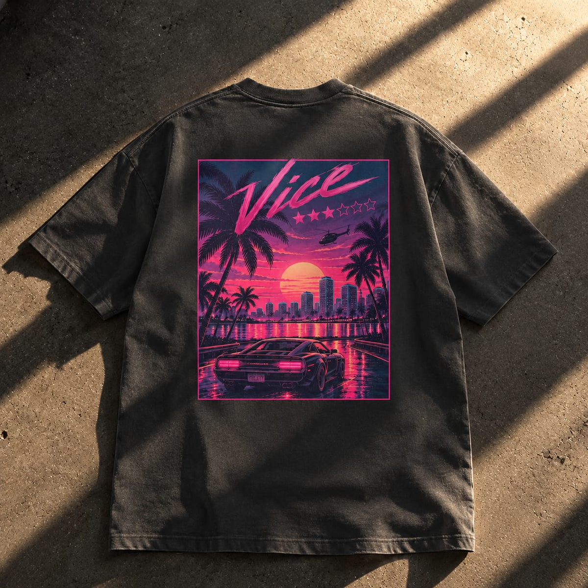 Oversized Gta Vc T-Shirt | Unisex Streetwear