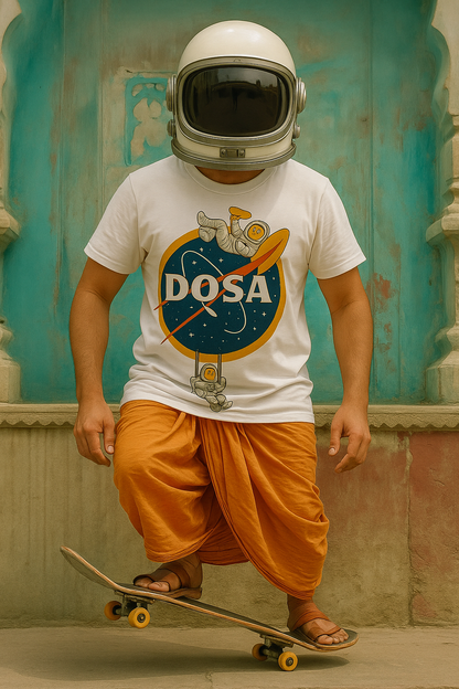 Unleavables NASA-Dosa T-Shirt | Unisex Graphic Tee | 100% Cotton Streetwear