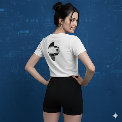 Unisex Oversized Cool Graphic T-Shirt I IRL X URL Futuristic T-Shirt