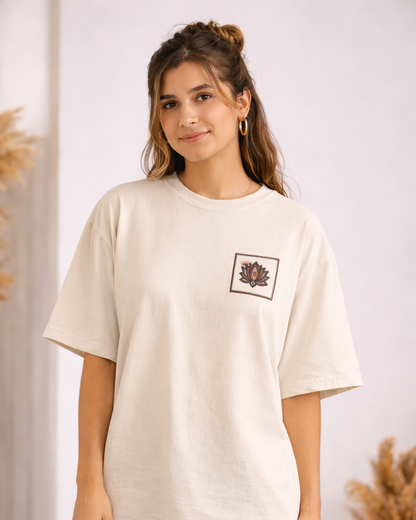 Mandala Art Oversized T-Shirt for Unisex | Men & Women | Vibrant Comfort Meets Statement Style