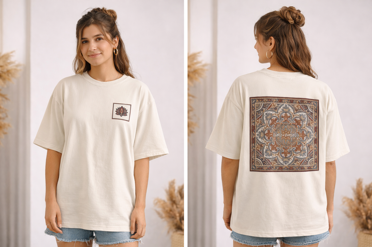 Mandala Art Oversized T-Shirt for Unisex | Men & Women | Vibrant Comfort Meets Statement Style