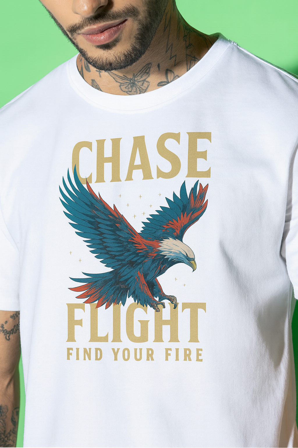 Skybound Spirit Oversized Eagle Tee | Streetwear Essential | Unisex | 100% Cotton