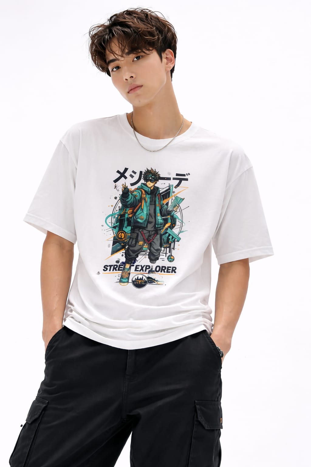 Urban Anime Street Explorer Tee |100% Cotton| Unisex