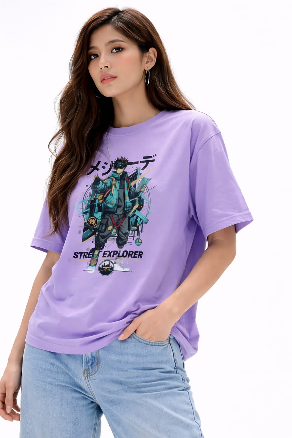 Urban Anime Street Explorer Tee |100% Cotton| Unisex