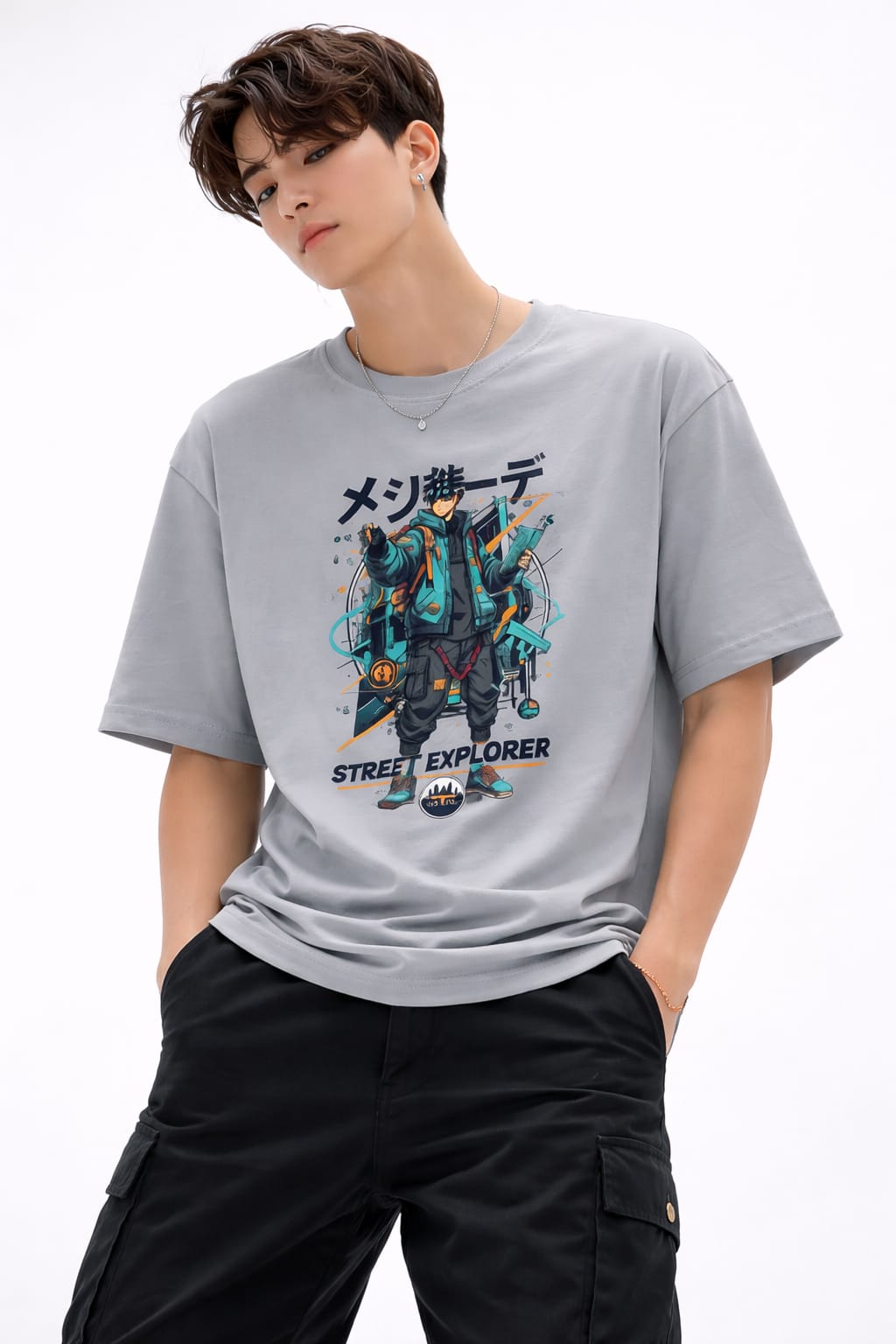 Urban Anime Street Explorer Tee |100% Cotton| Unisex