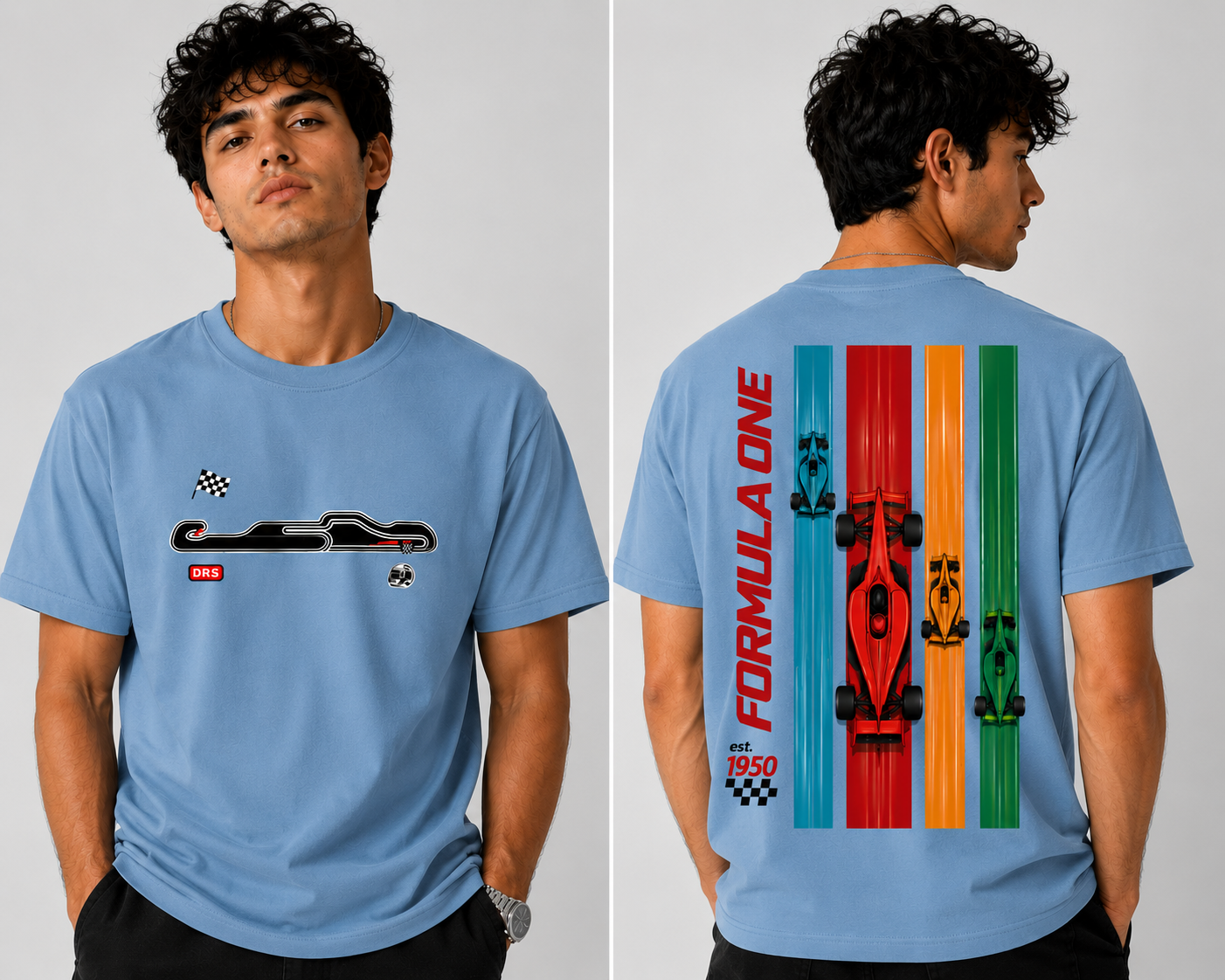 F1 "Exclusive Edition" Oversized Graphic T-Shirt 100% Cotton