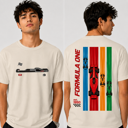F1 "Exclusive Edition" Oversized Graphic T-Shirt 100% Cotton