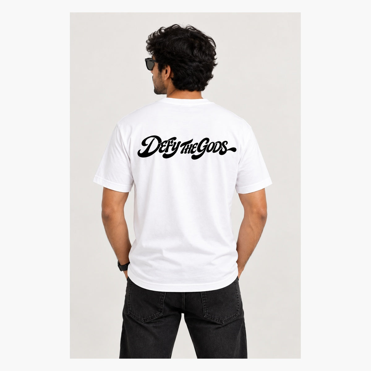 Unleavables Oversized Men's T-shirt, Odyssey - Defy The Gods 100% cotton T-shirt