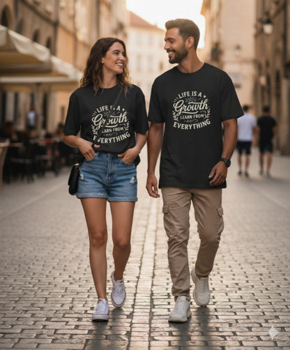 Unleavables Printed Quote Unisex Oversized T-Shirt – 100% Cotton Comfort