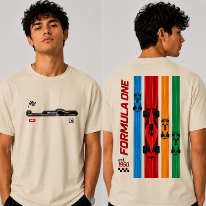 F1 "Exclusive Edition" Oversized Graphic T-Shirt 100% Cotton