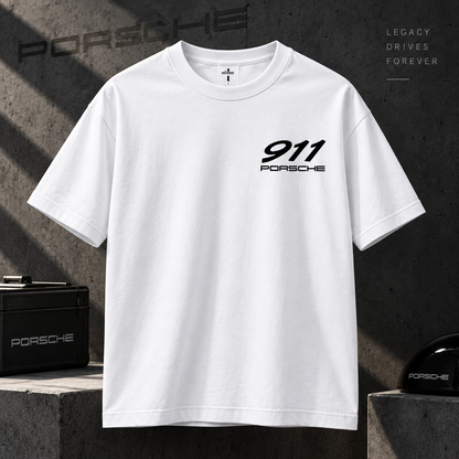 Porsche 911 GT3 Graphic Tee | Unisex Half Sleeve Oversized T-Shirt | Quirky Car Lover Streetwear