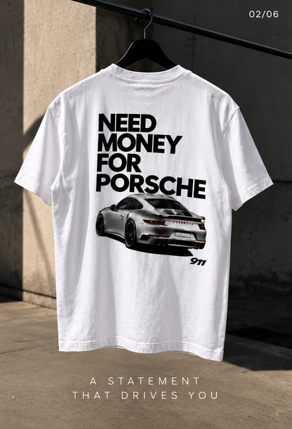 Porsche 911 GT3 Graphic Tee | Unisex Half Sleeve Oversized T-Shirt | Quirky Car Lover Streetwear