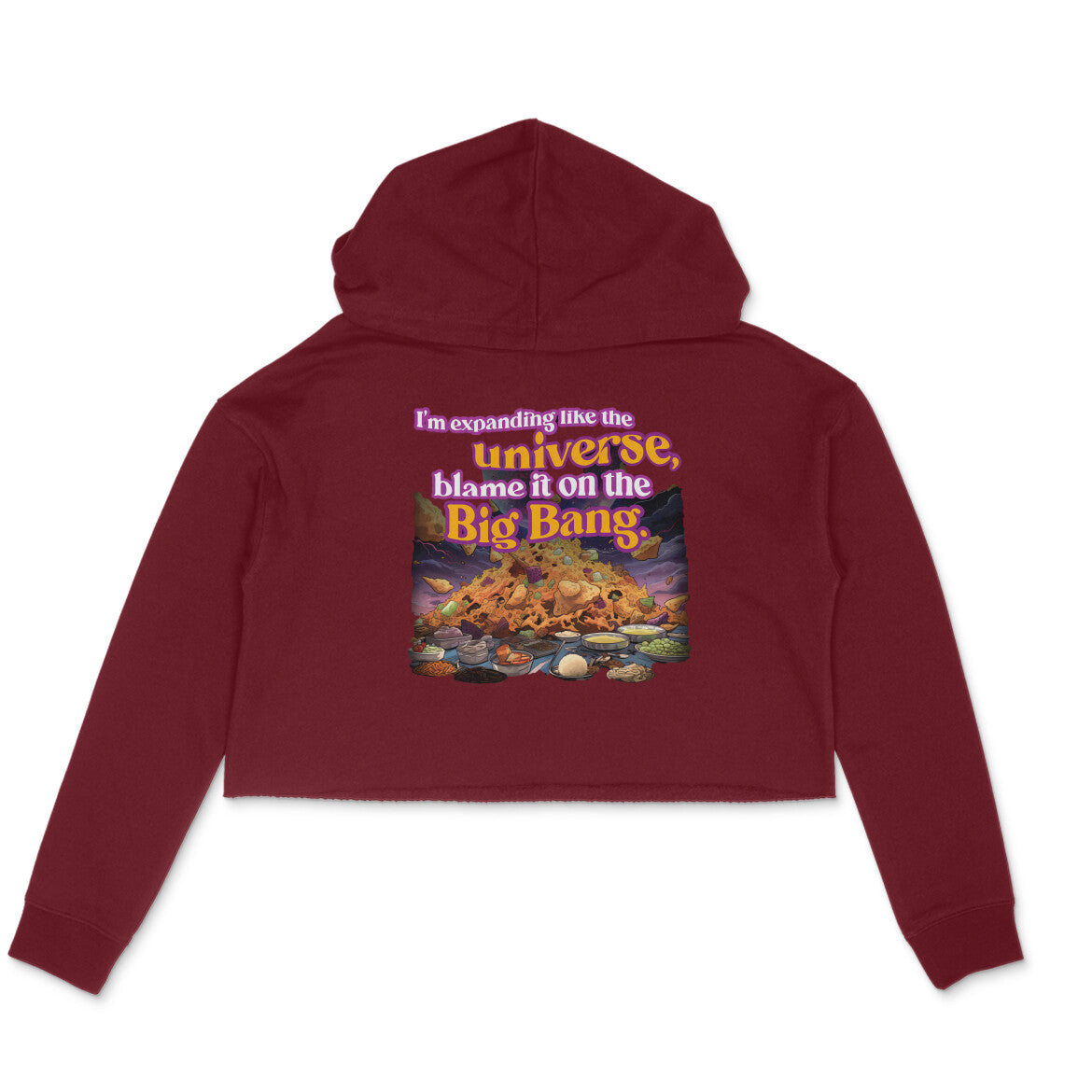 Blame it on the Big Bang Crop Hoodie for Women