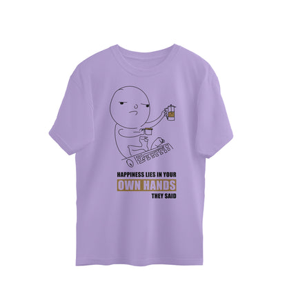 Coffee is Happiness Oversized Tshirt