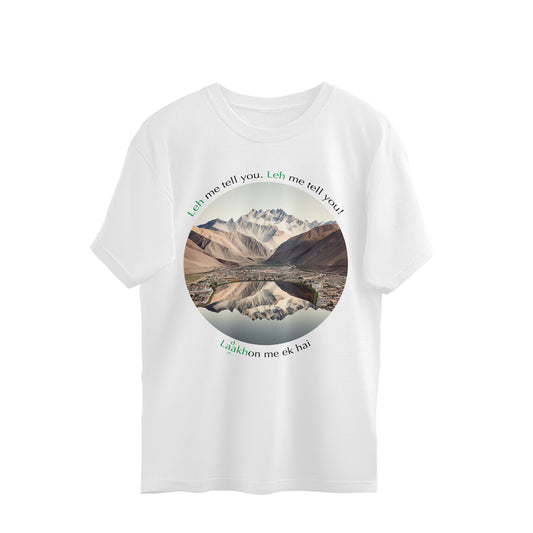 Leh-Ladakh Love Oversized Tshirt | 100% cotton | Travel enthusiasts t-shirt