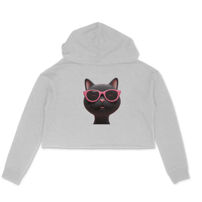 Styling Techy Cat Crop Hoodie for Women