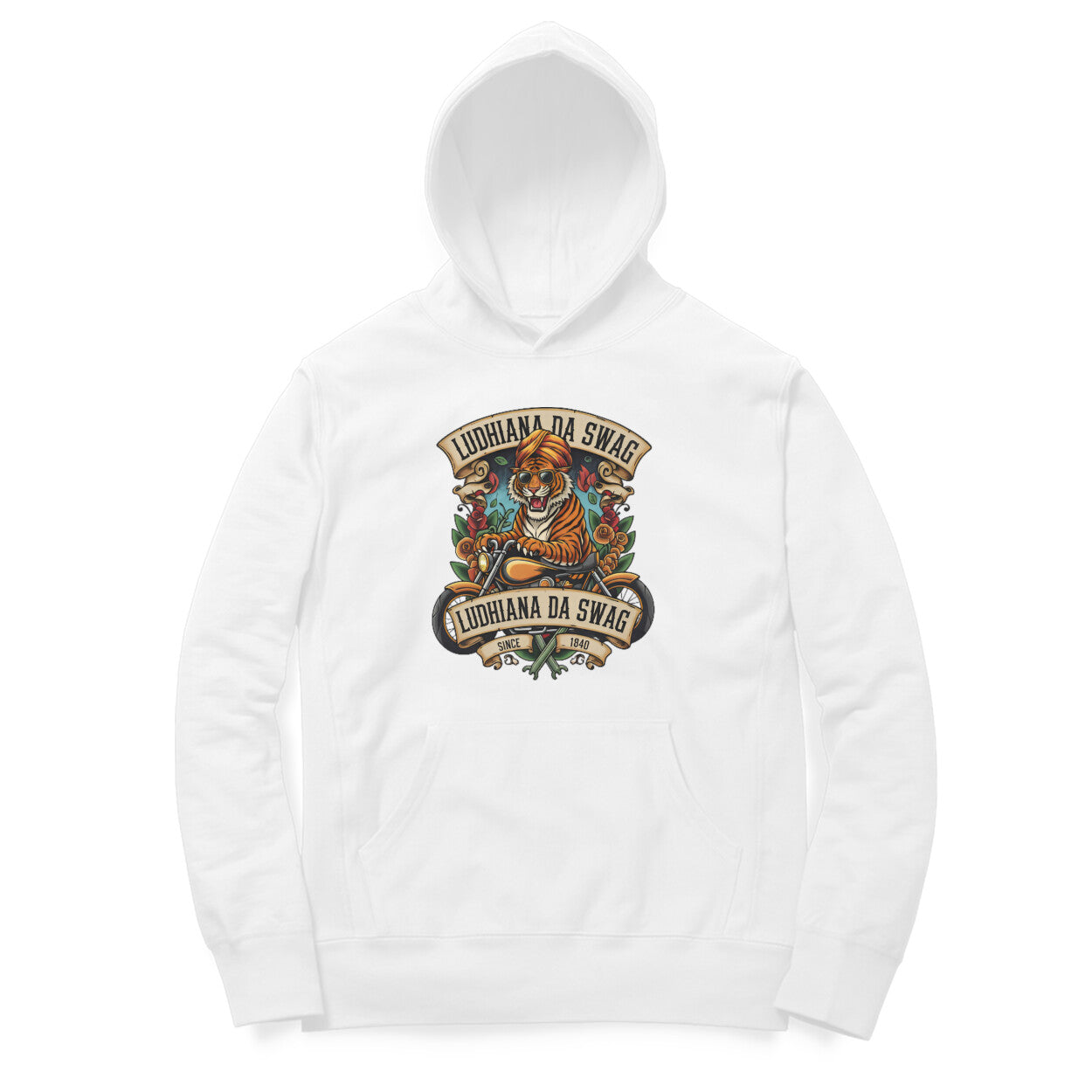 Ludhiana Swag Graphic Hoodie | 100% Combed Cotton | Men