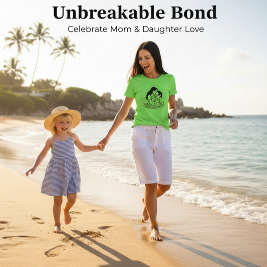 "Unbreakable Bond" Celebrate Mom And Daughter Love With – Cute Mom and Daughter Graphic T Shirt