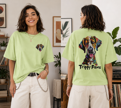 Unleavables Trippy Paws Unisex T-Shirt | Dog Lovers T-shirt | T Shirt for Men & Women