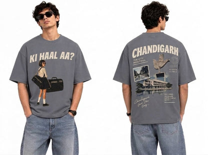 Chandigarh Streetwear Graphic Oversized T-Shirt