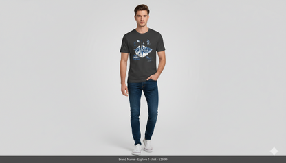 ROUND NECK T SHIRT |EXPLORER