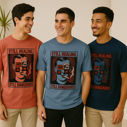 Unleavables Mens Oversized Graphic T-Shirt | 100% Combed Cotton, Round Neck Tee