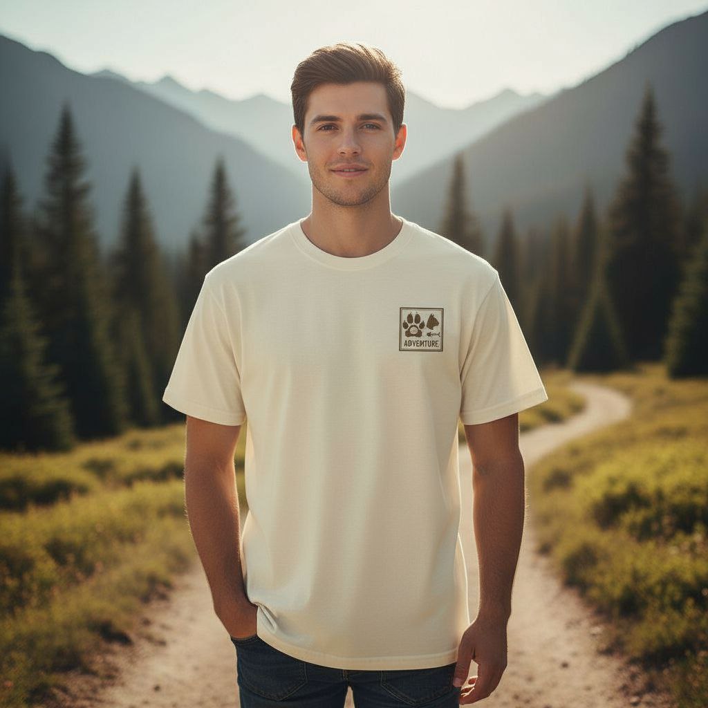 Adventure Awaits Unisex Oversized T-Shirt | Retro Graphic Back Print Tee