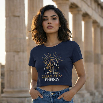 Cleopatra Crop Top for Women | Stylish Cotton Crop T-Shirt
