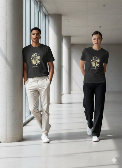 Jazz-Themed Music T-Shirt – Vibrant, Quirky & Comfort-First