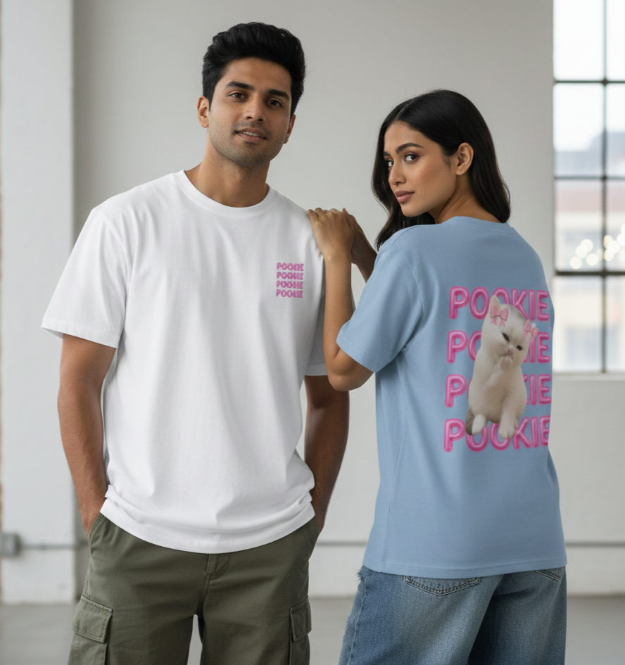 Pookie-Cat Oversized T-Shirt |100% Cotton