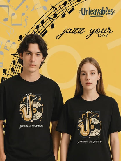 Jazz-Themed Music T-Shirt – Vibrant, Quirky & Comfort-First