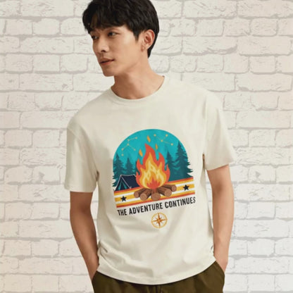 Unleavables Oversized Adventure T-Shirt for Men | 100% Cotton Travel Tee