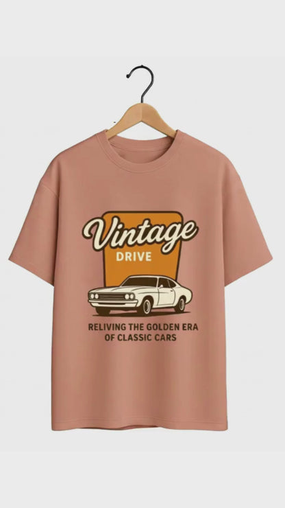 Unleavables | Vintage Car Oversized T-shirt | Unisex T-shirt | 100%cotton