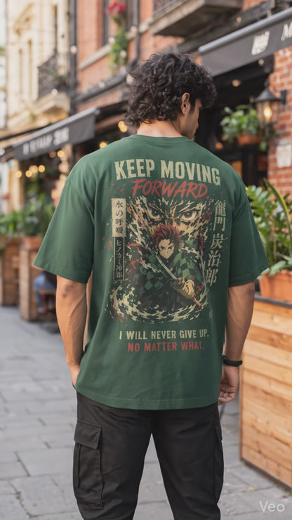 Tanjiiro Kamado Oversized Tee for Men | Cool & Aesthetic Streetwear | Anime Lover | Premium Quality