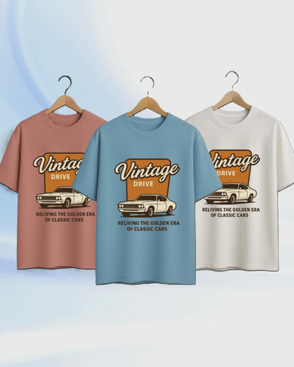Unleavables | Vintage Car Oversized T-shirt | Unisex T-shirt | 100%cotton