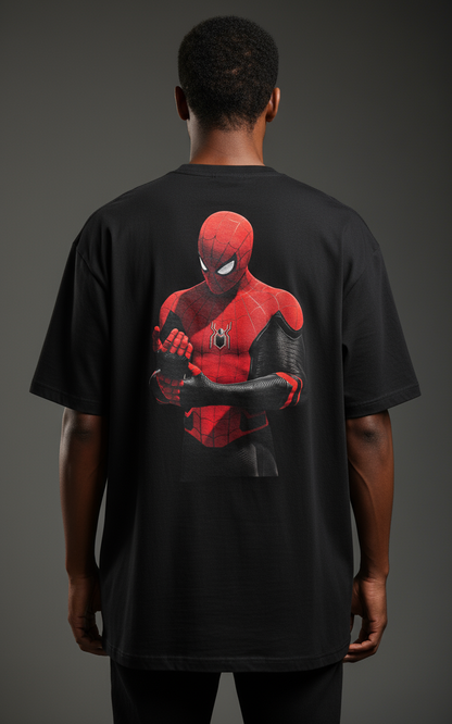 Unisex Oversized Spider-Graphic Tee