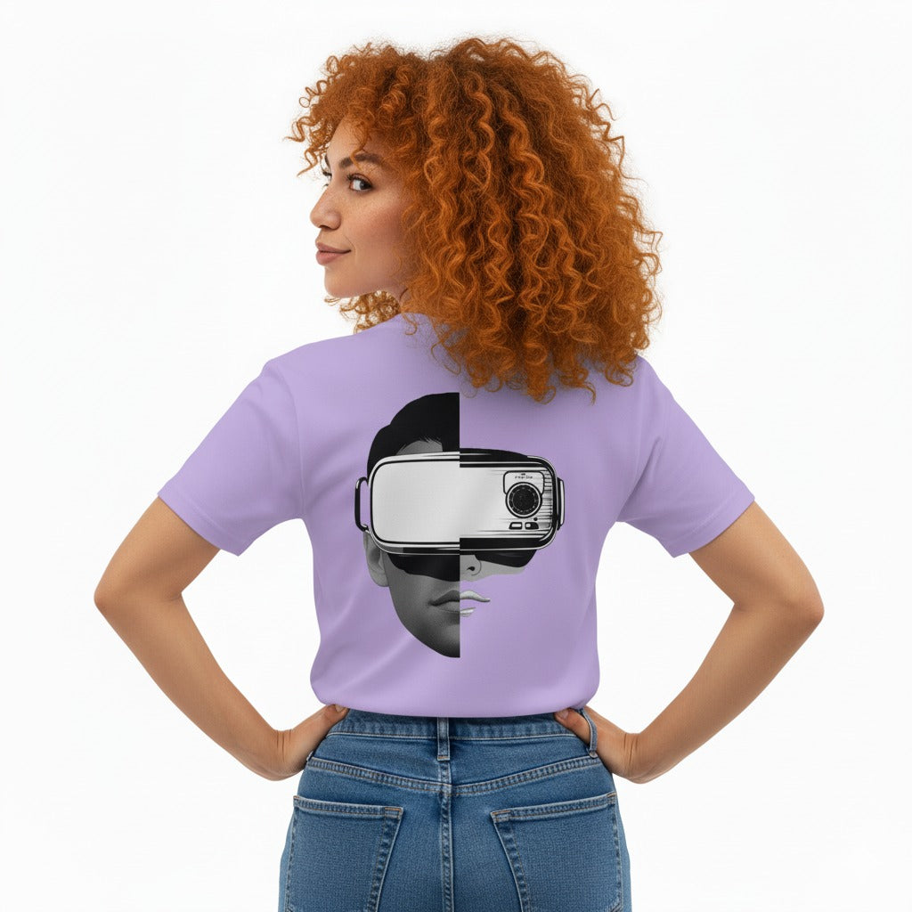 Unisex Oversized Cool Graphic T-Shirt I IRL X URL Futuristic T-Shirt