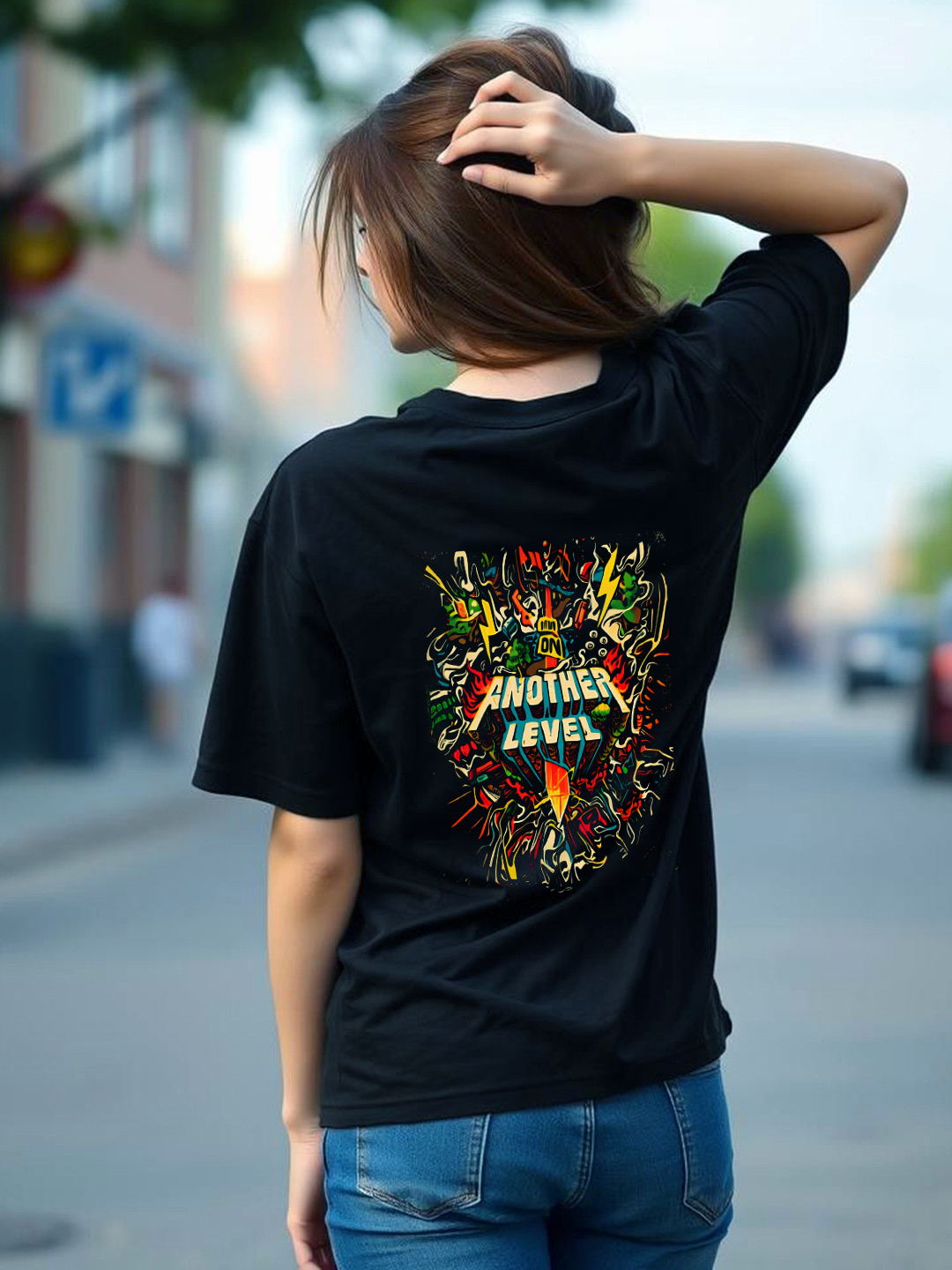 Trippy Pop Art Oversized Graphic Cotton T Shirt for Men & Women | Unisex | Pure Cotton - Loose Fit