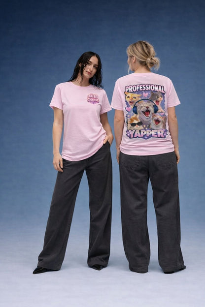 Professional Yapper Cat Women’s T shirt | Cute Funny Graphic Tee